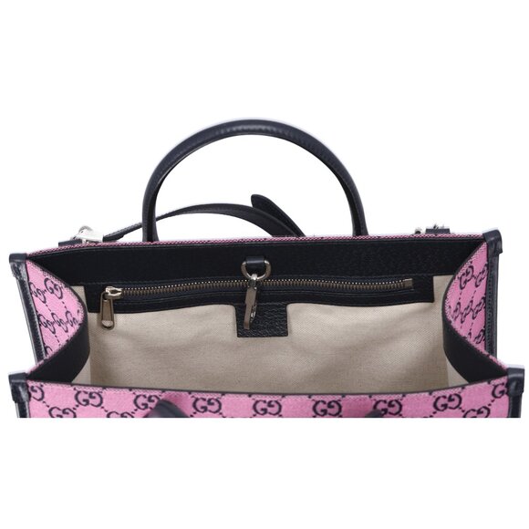 Gucci Small Retro Interlocking G Tote Monogram GG Multicolor Bag Pink - Picture 9 of 10